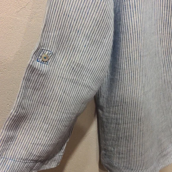 Foxcroft Linen Blouse Size 14 - Picture 4 of 4